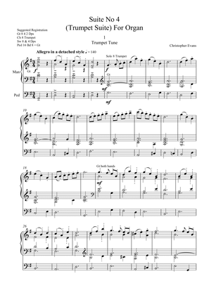 Suite No 4 'Trumpet Suite' for Organ