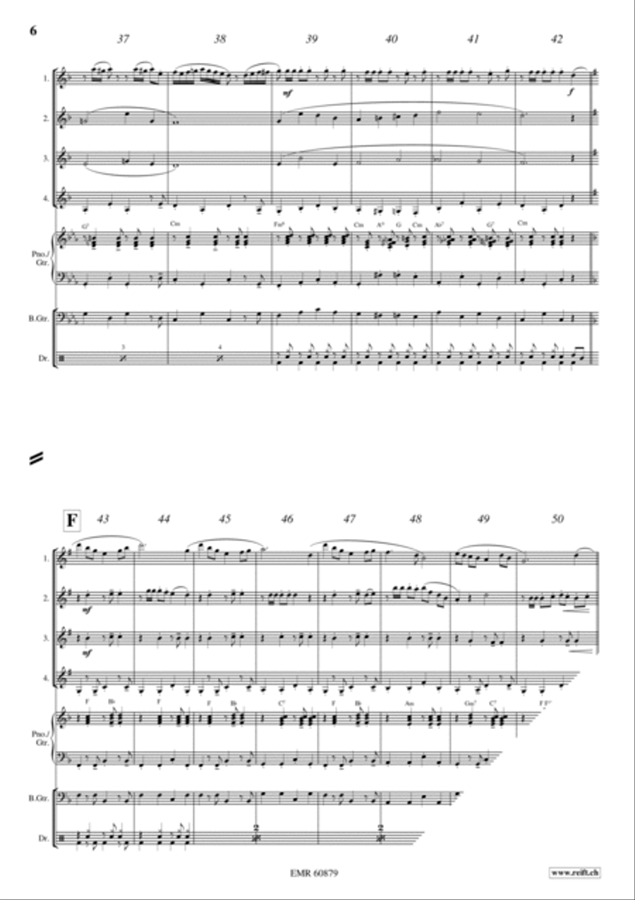 El Despedida Clarinet Quartet scores gallery preview page 6