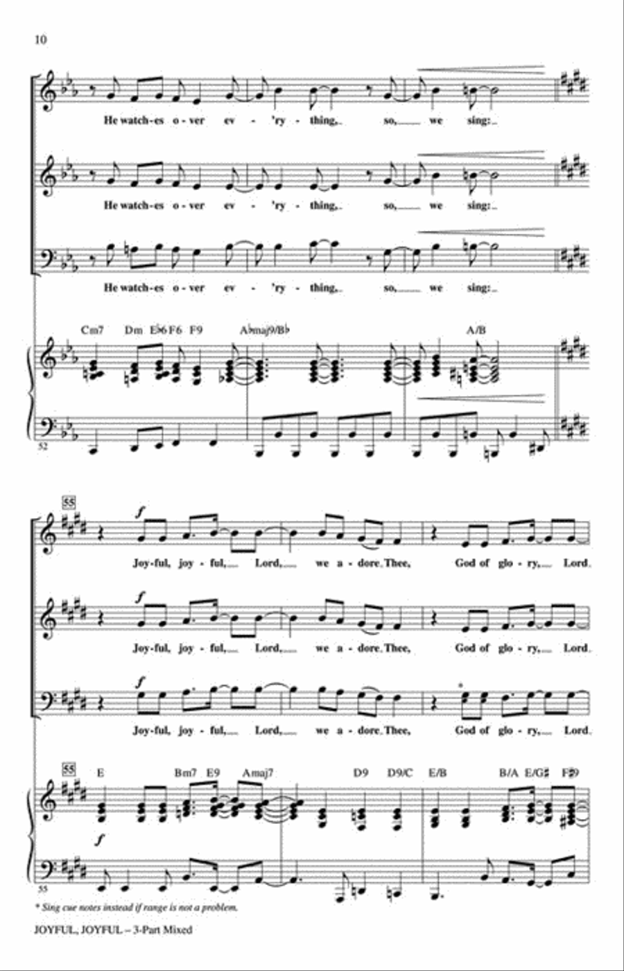 Joyful, Joyful Choir scores gallery preview page 3