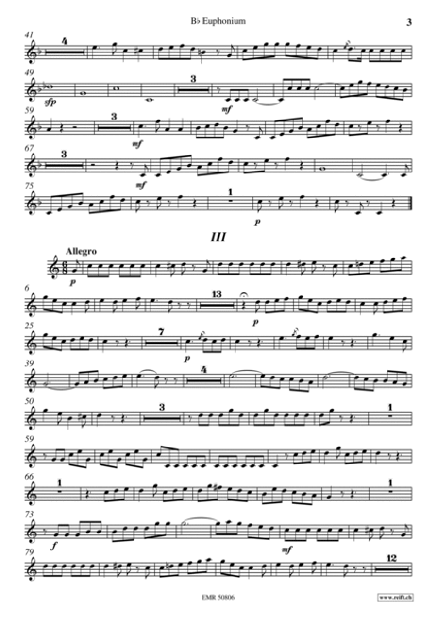 Concerto No. 3 Euphonium scores gallery preview page 4