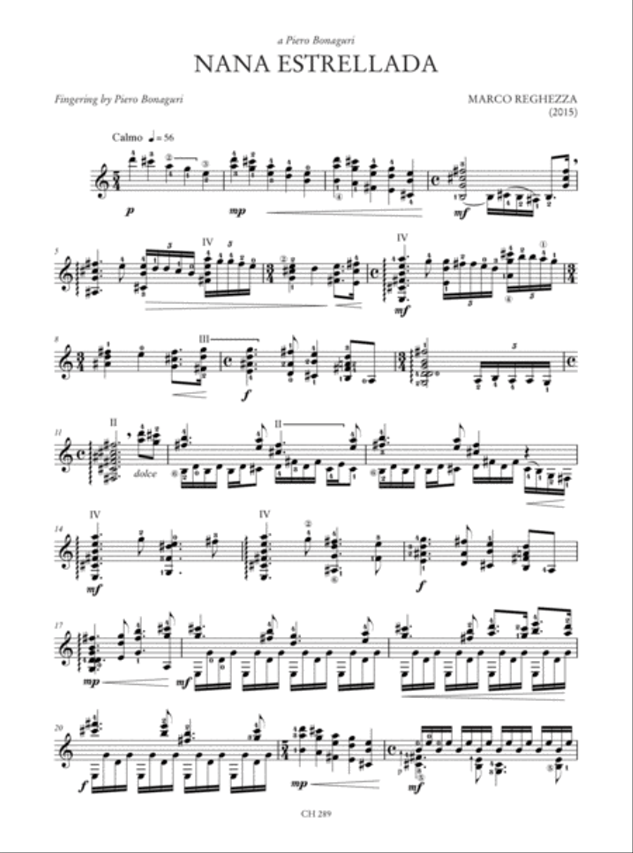 Junto a Rodrigo. An Anthology of Contemporary Music for Guitar (Podera, Reghezza, Simoni, Smaili, Ugoletti) Acoustic Guitar scores gallery preview page 3