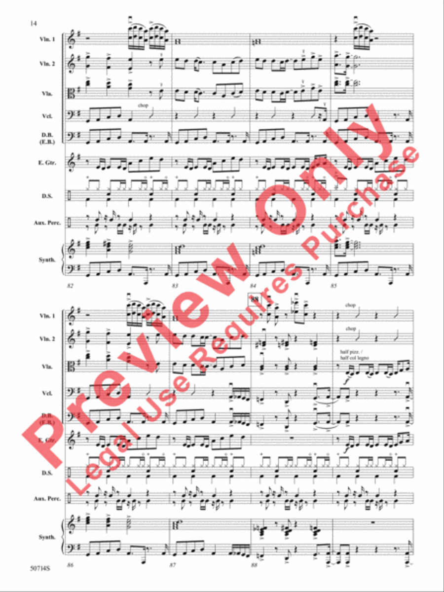 Thriller Thriller String Orchestra scores gallery preview page 15