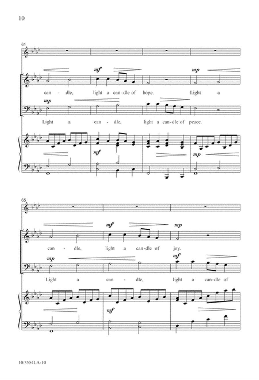 Light an Advent Candle 2-Part scores gallery preview page 11