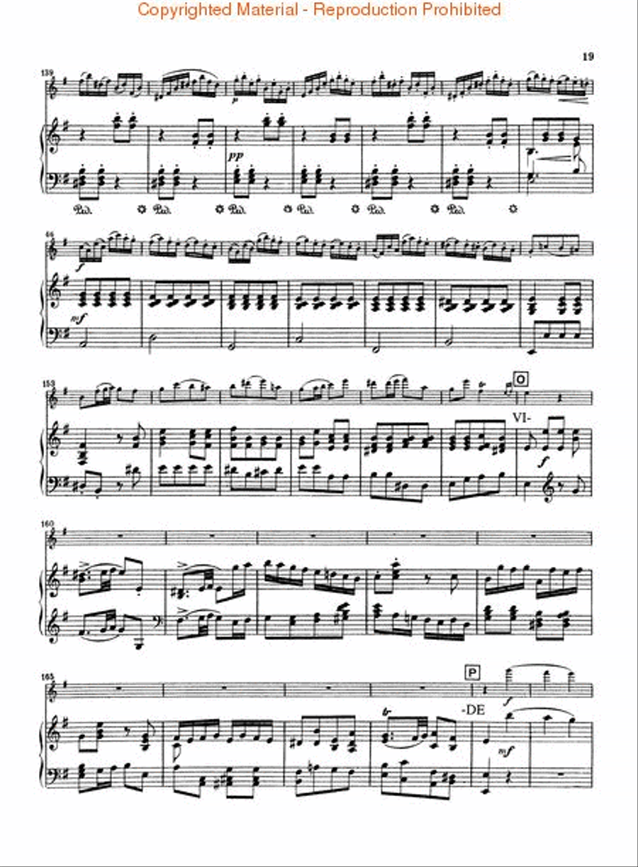 Flute Concerto in G Major Flute Solo scores gallery preview page 4