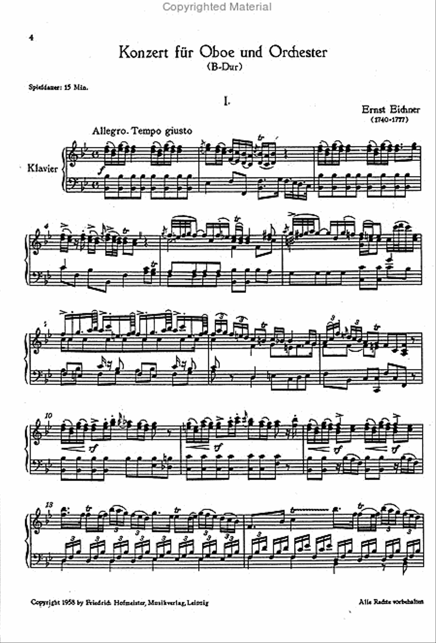 Konzert B-Dur / KlA Konzert B-Dur / KlA Piano scores gallery preview page 2