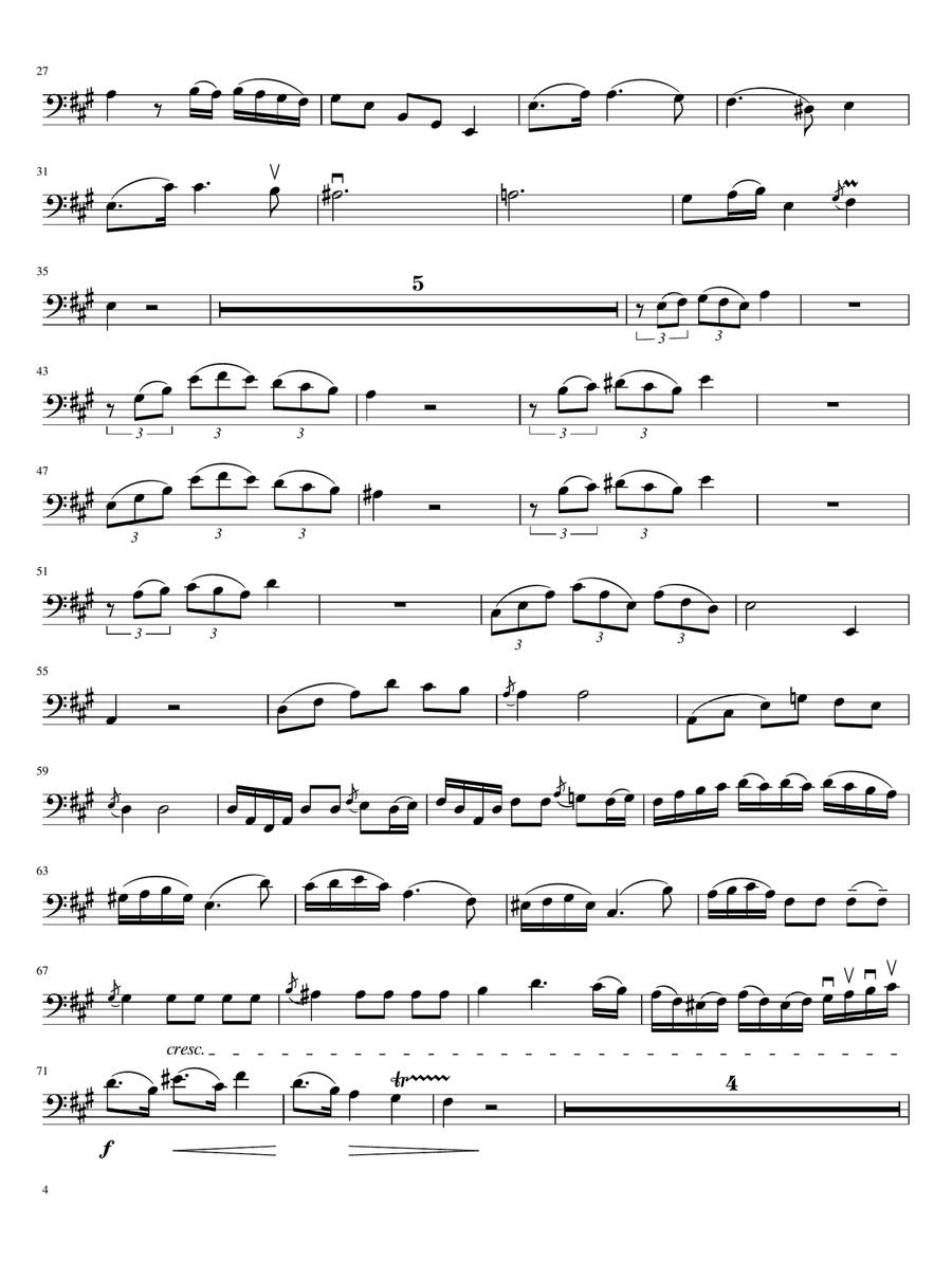 Concerto for Double Bass - Antonio Capuzzi Concerto for Double Bass - Antonio Capuzzi Double Bass scores gallery preview page 4