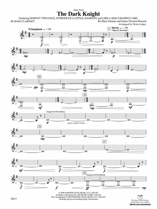 The Dark Knight, Suite from: B-flat Bass Clarinet