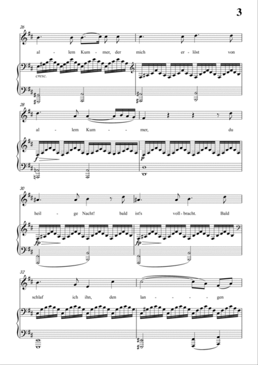 Schubert-Nachtstück,Op.36 No.2 in b minor,for Vocal and Piano Voice scores gallery preview page 4