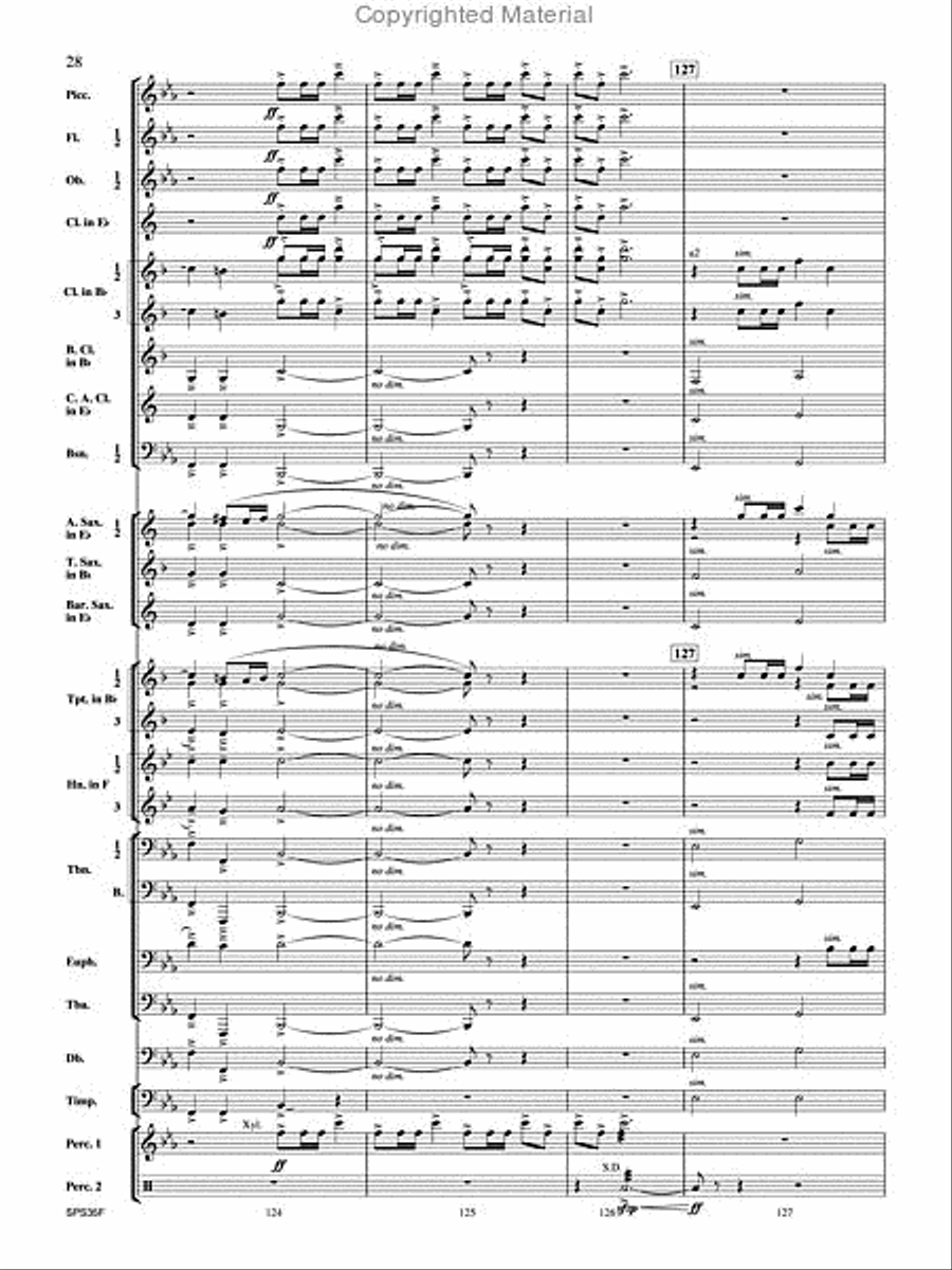 Procession of the Academics Concert Band scores gallery preview page 29
