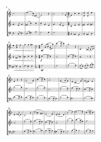 Silent Night (string trio (violin-violin-cello),grades >3,part scores included) image number null