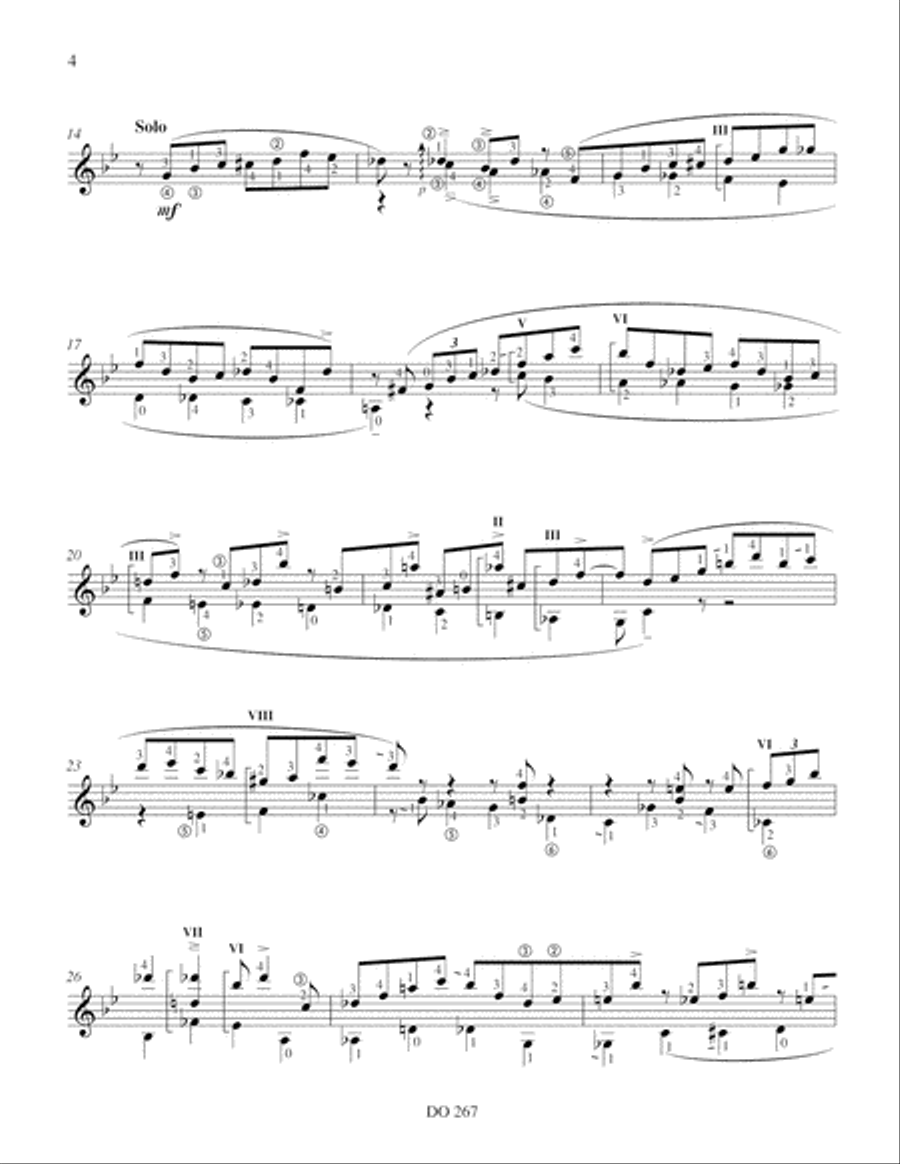 Book of the Unknown Standards Classical Guitar scores gallery preview page 4