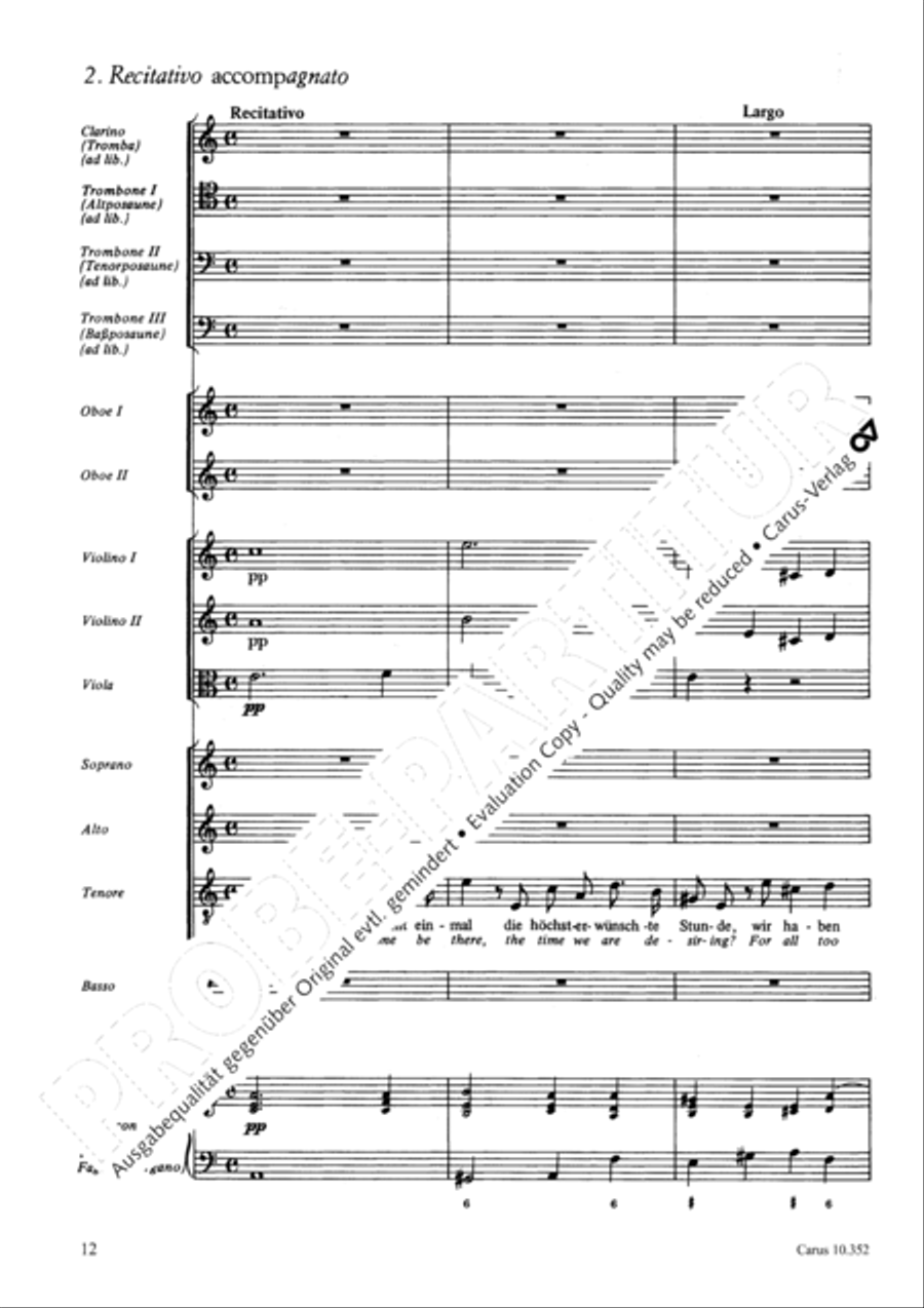 From the deepest comes our plea (Aus der Tiefen rufen wir) 4-Part scores gallery preview page 15