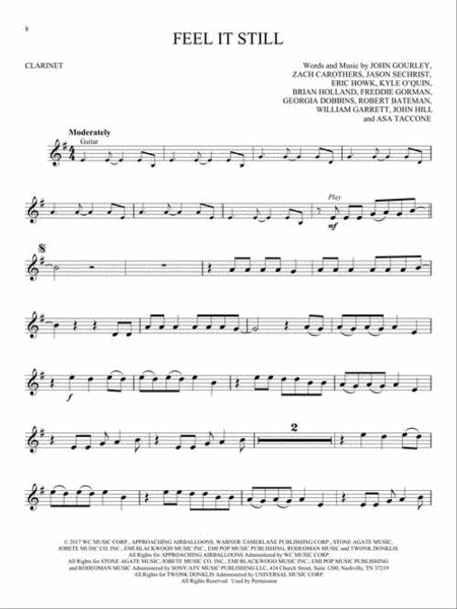 <br>Sheet music extract