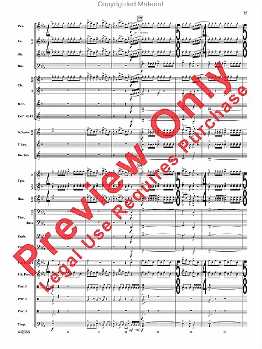 Undecim Concert Band scores gallery preview page 16