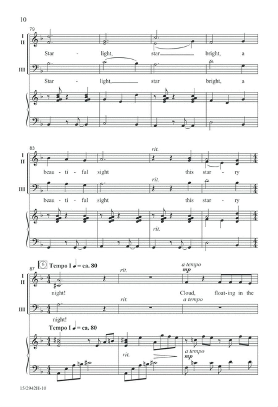 A Starry Night A Starry Night 3-Part scores gallery preview page 11