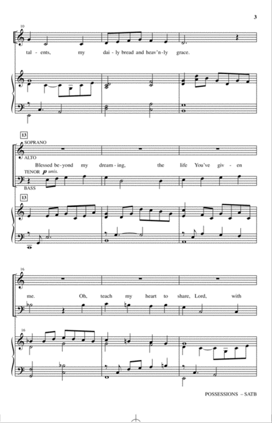 Possessions 4-Part scores gallery preview page 2