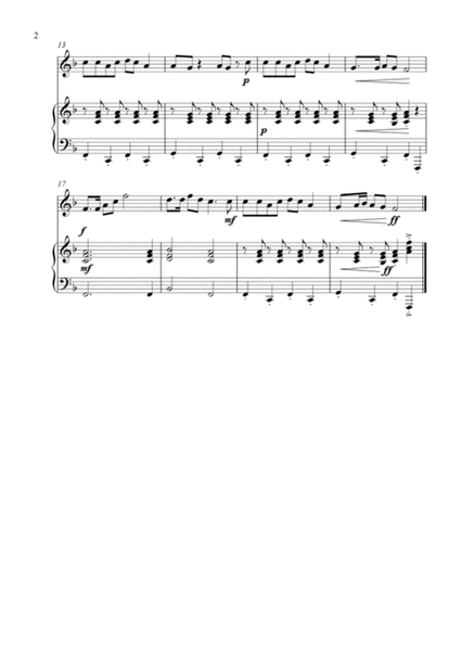 Camptown Races (for Clarinet and Piano accompaniment) image number null