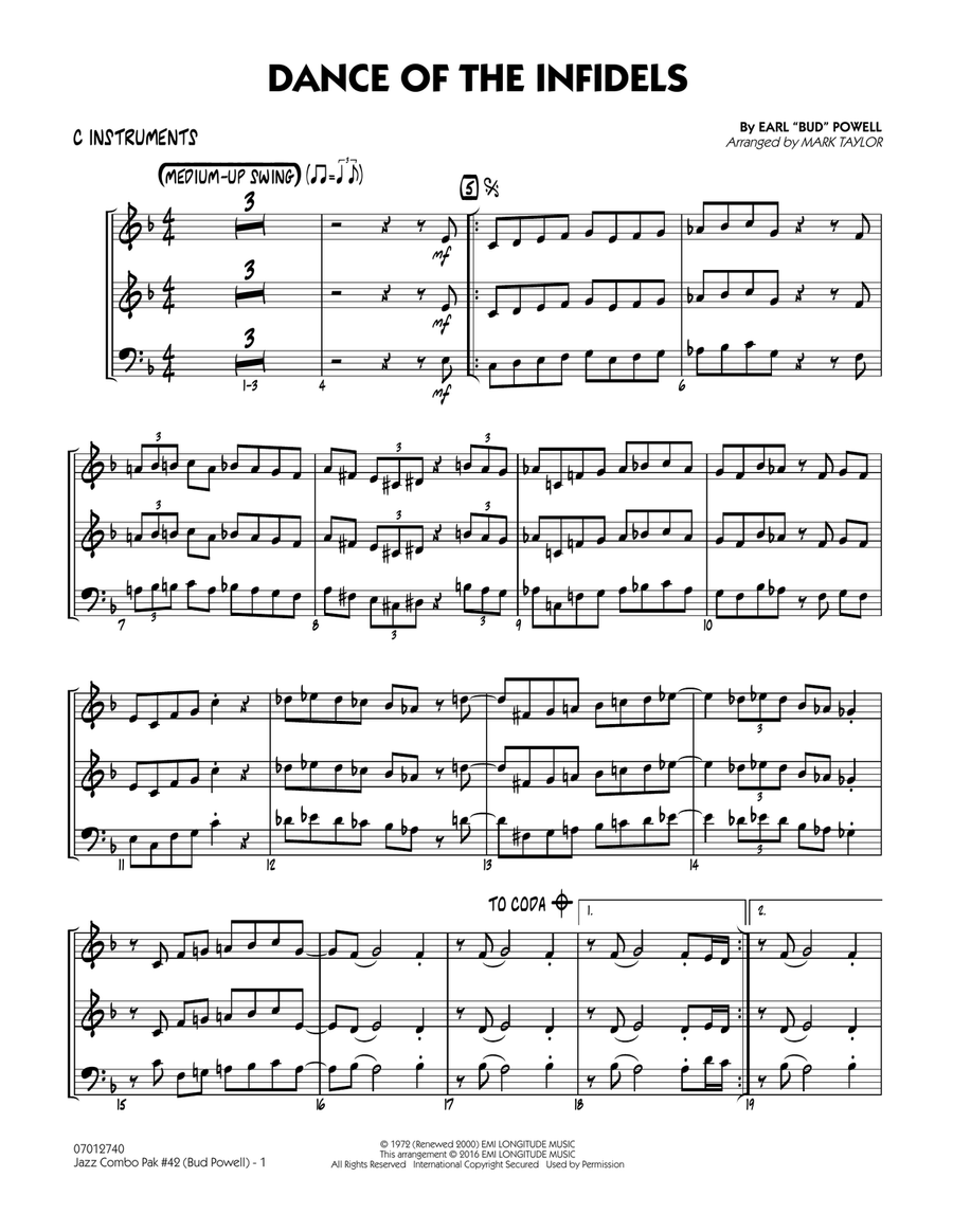 Jazz Combo Pak #42 (Bud Powell) - C Instruments