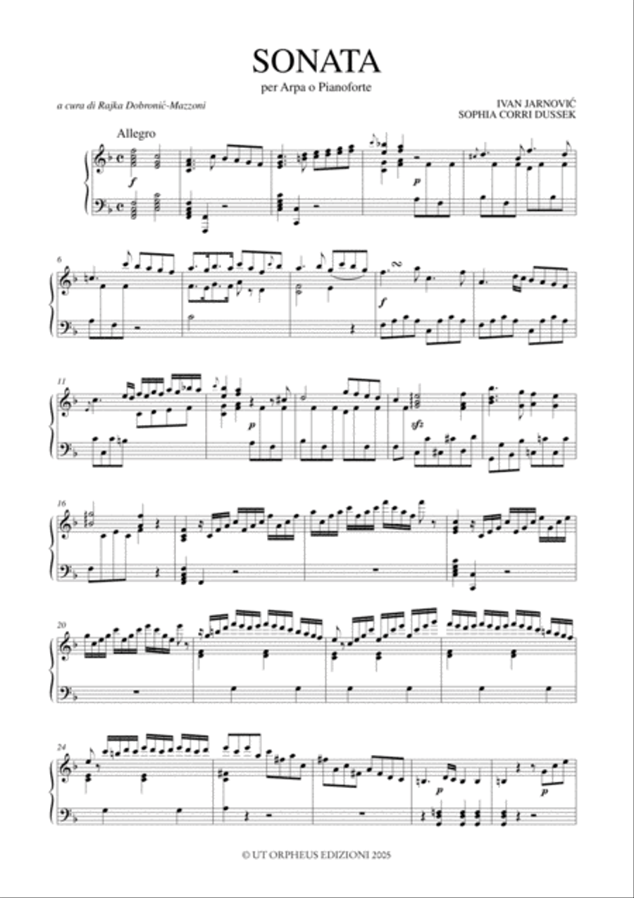 Sonata for Harp or Piano