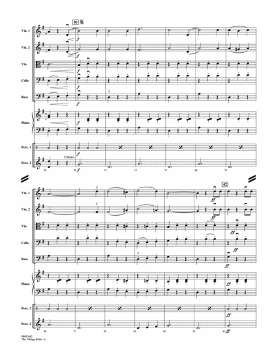 The Village Bells (Les Cloche du Hameau) - Conductor Score (Full Score)