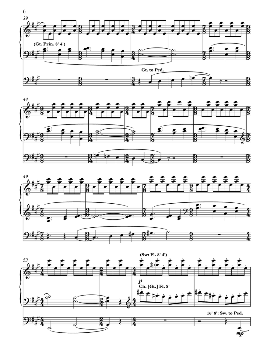 Moot Hall Toccata (for solo organ) Organ Solo scores gallery preview page 6