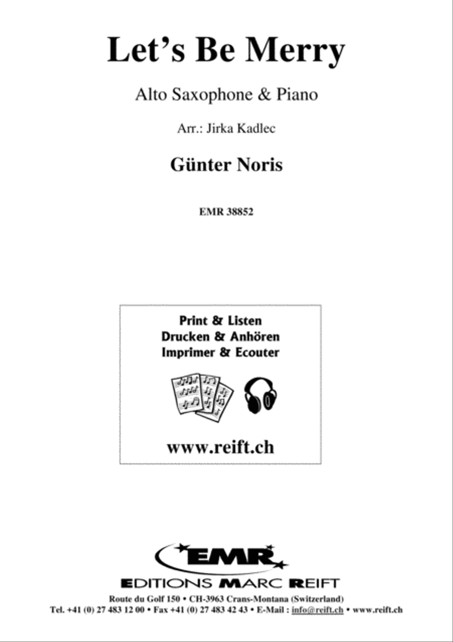 Let's Be Merry Let's Be Merry Alto Saxophone scores gallery preview page 1