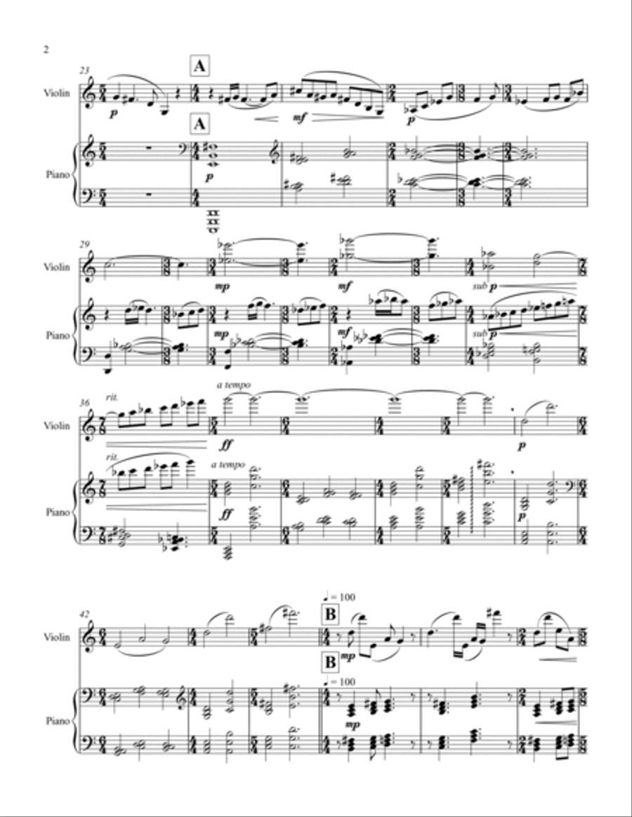 Between Entwines String Duet scores gallery preview page 2