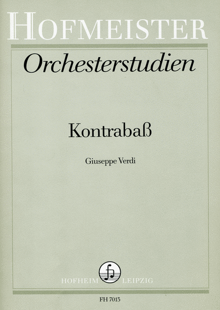 Orchesterstudien fur Kontrabass: Verdi