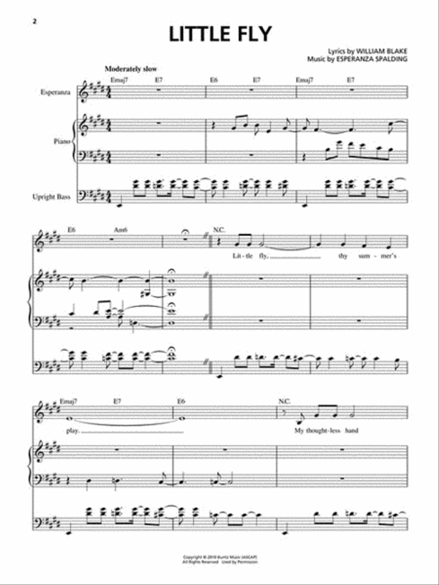 Esperanza Spalding - Chamber Music Society Voice scores gallery preview page 3
