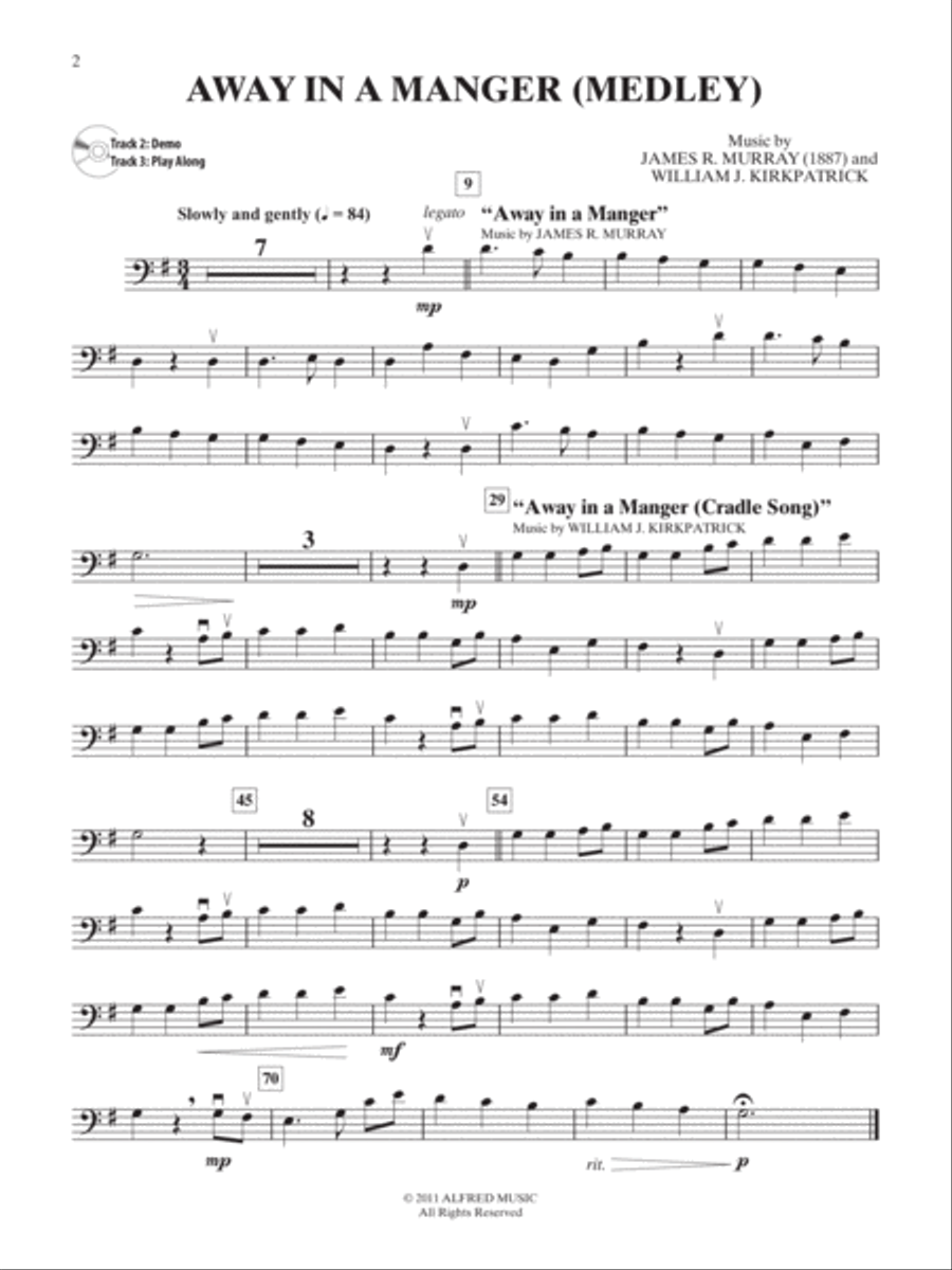 Easy Christmas Carols Instrumental Solos for Strings String Orchestra scores gallery preview page 6