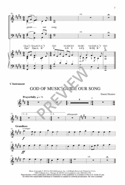 God of Music, Guide Our Song image number null