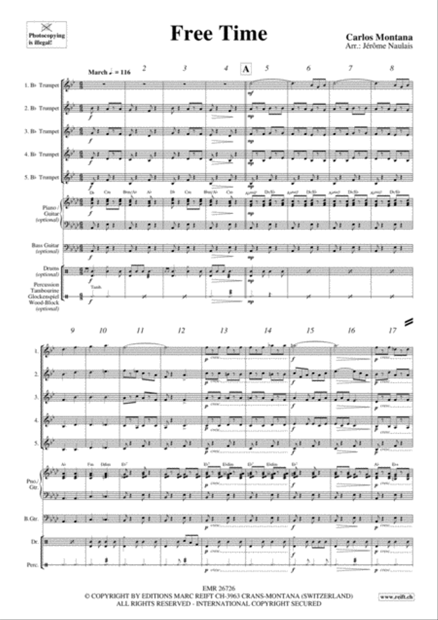 Free Time Trumpet scores gallery preview page 3