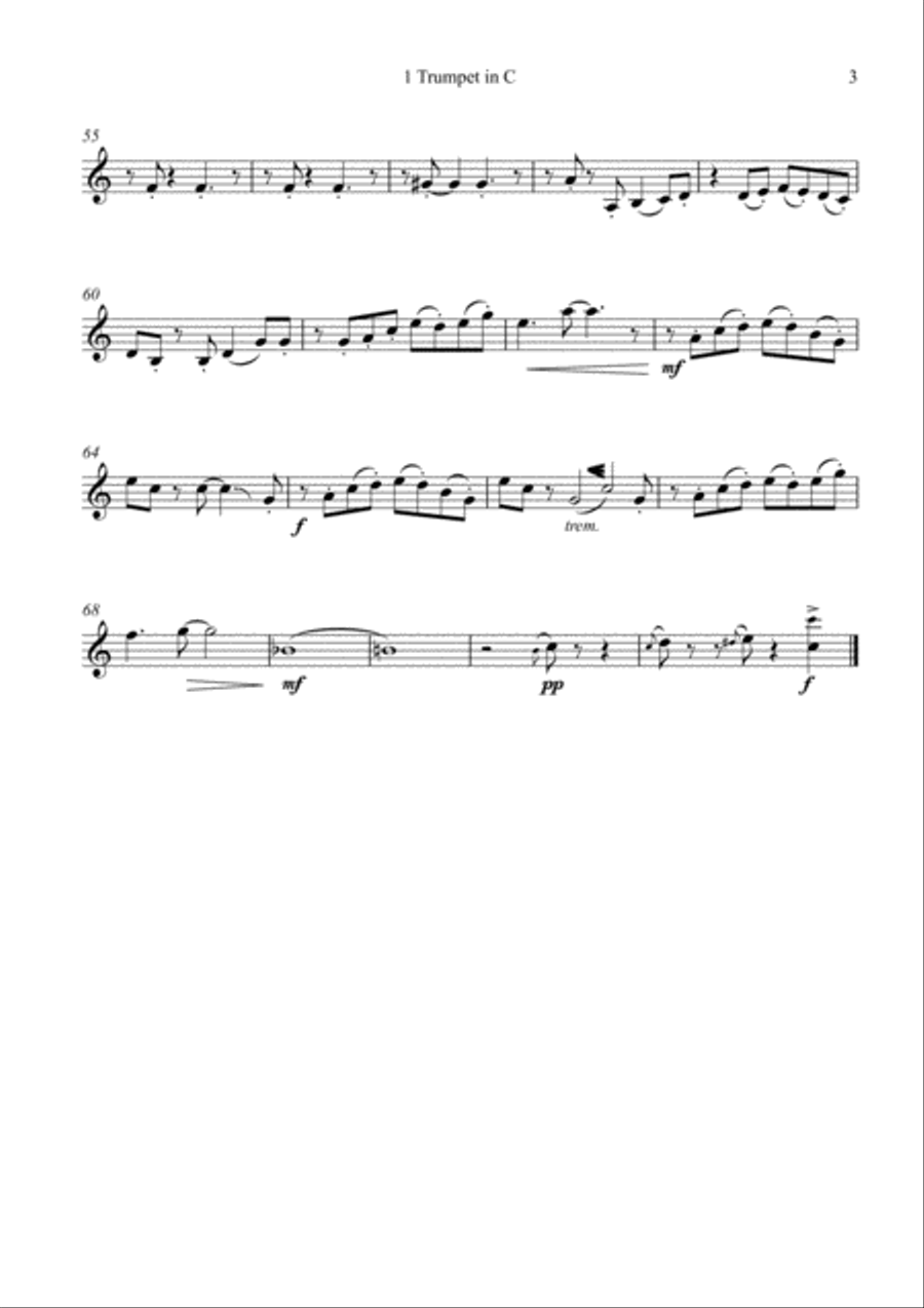 Fly Me To The Moon (in Other Words) Brass Ensemble scores gallery preview page 3