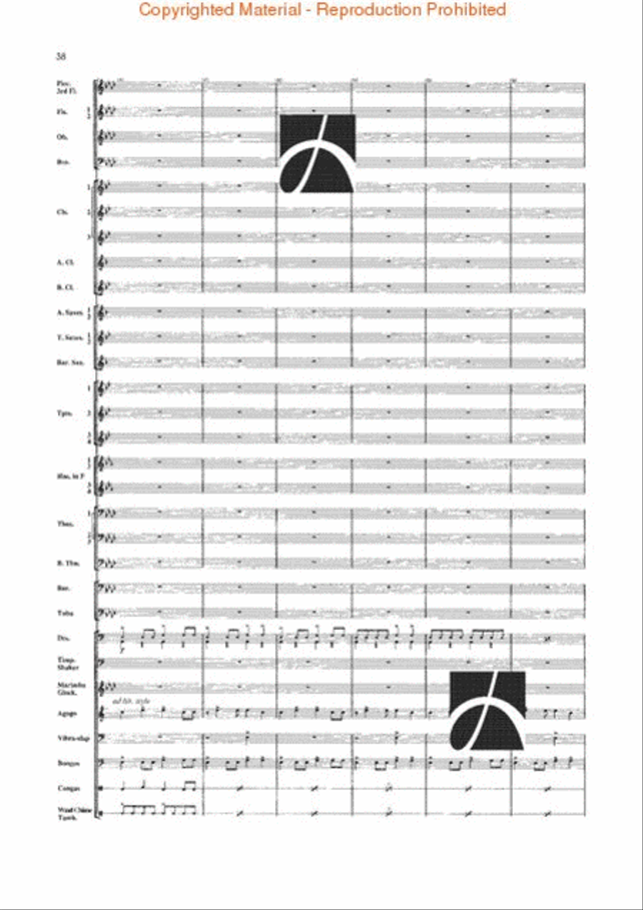 Jungle Fantasy Jungle Fantasy Concert Band scores gallery preview page 35