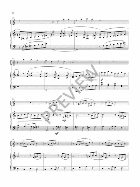 Three Preludes on German Christmas Hymns for Flute and Keyboard