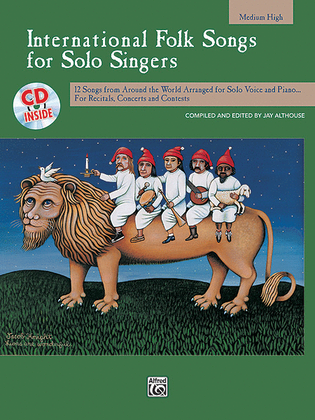 Book cover for International Folk Songs for Solo Singers