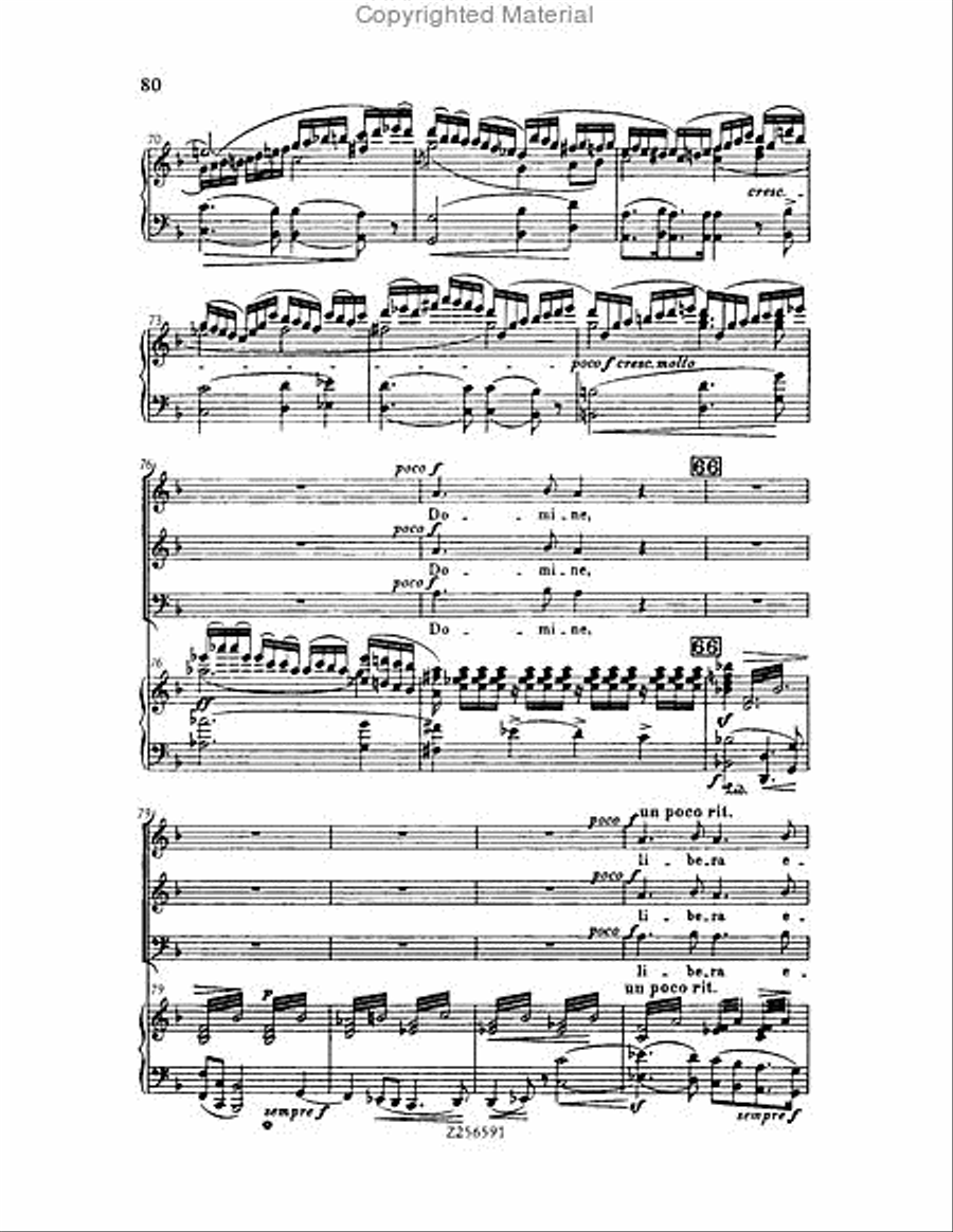 Grande Messe du Morts, H 75 Choir scores gallery preview page 80