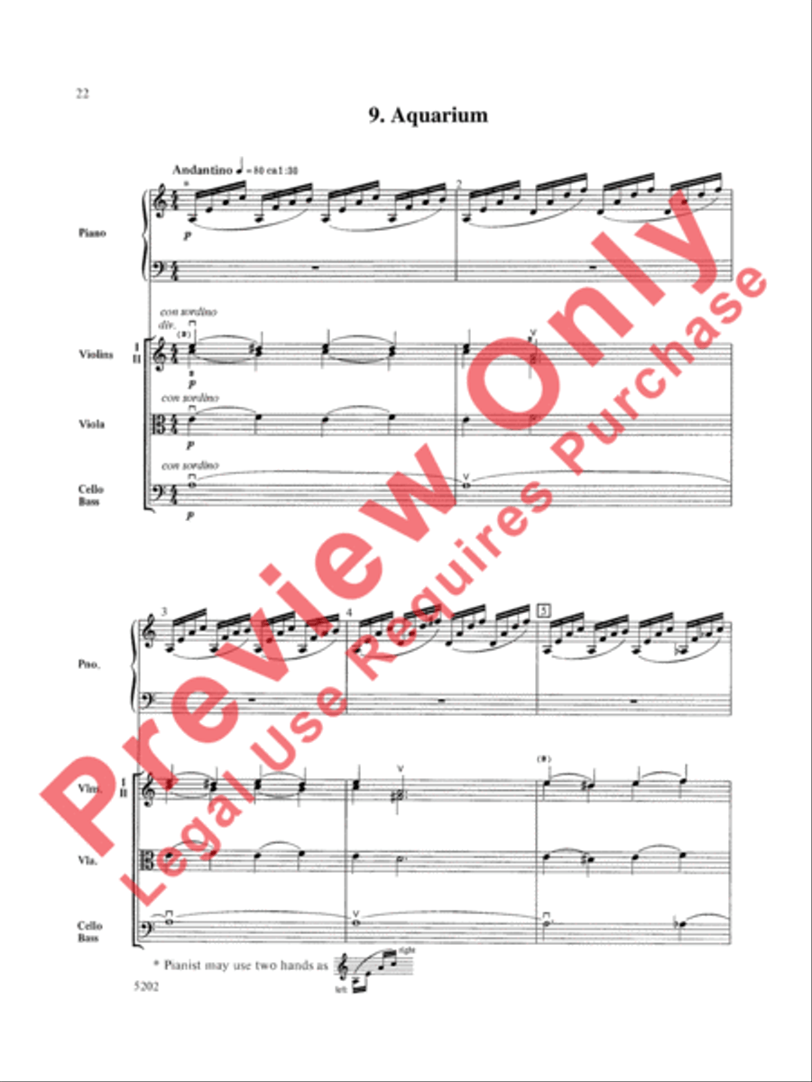 Carnival of the Animals Carnival of the Animals String Orchestra scores gallery preview page 23