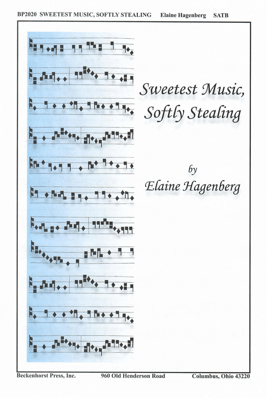 Sweetest Music, Softly Stealing 4-Part scores gallery preview page 1