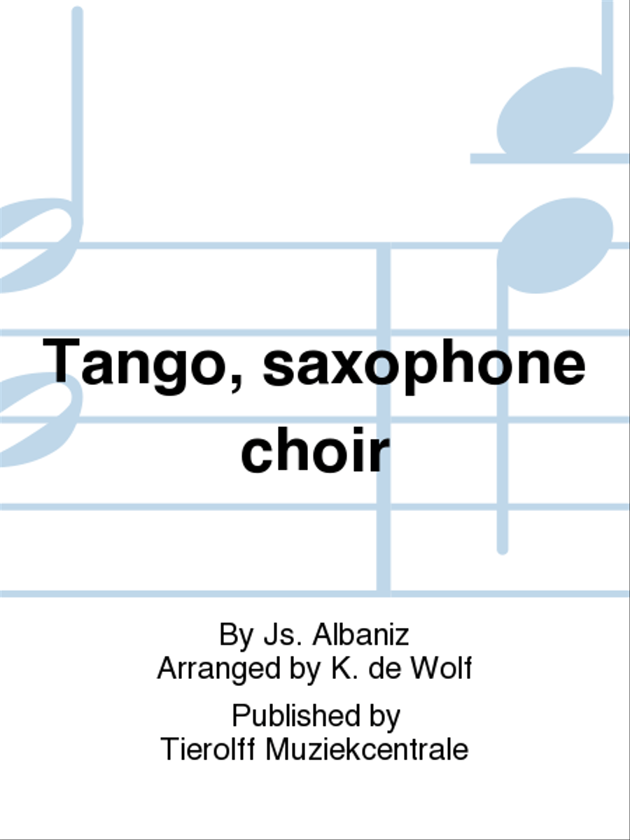 Tango, Saxophone ensemble Choir scores gallery preview page 1
