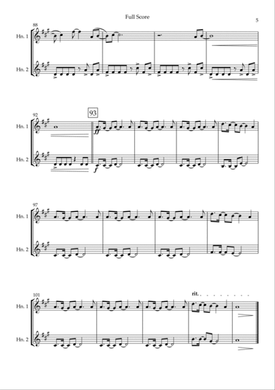 Without You Brass Duet scores gallery preview page 5