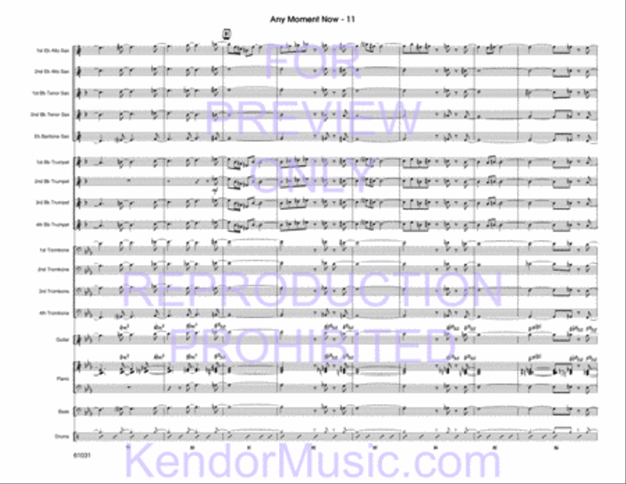 Any Moment Now Any Moment Now Jazz Ensemble scores gallery preview page 30