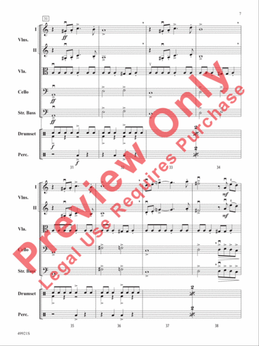 Black Adam String Orchestra scores gallery preview page 8