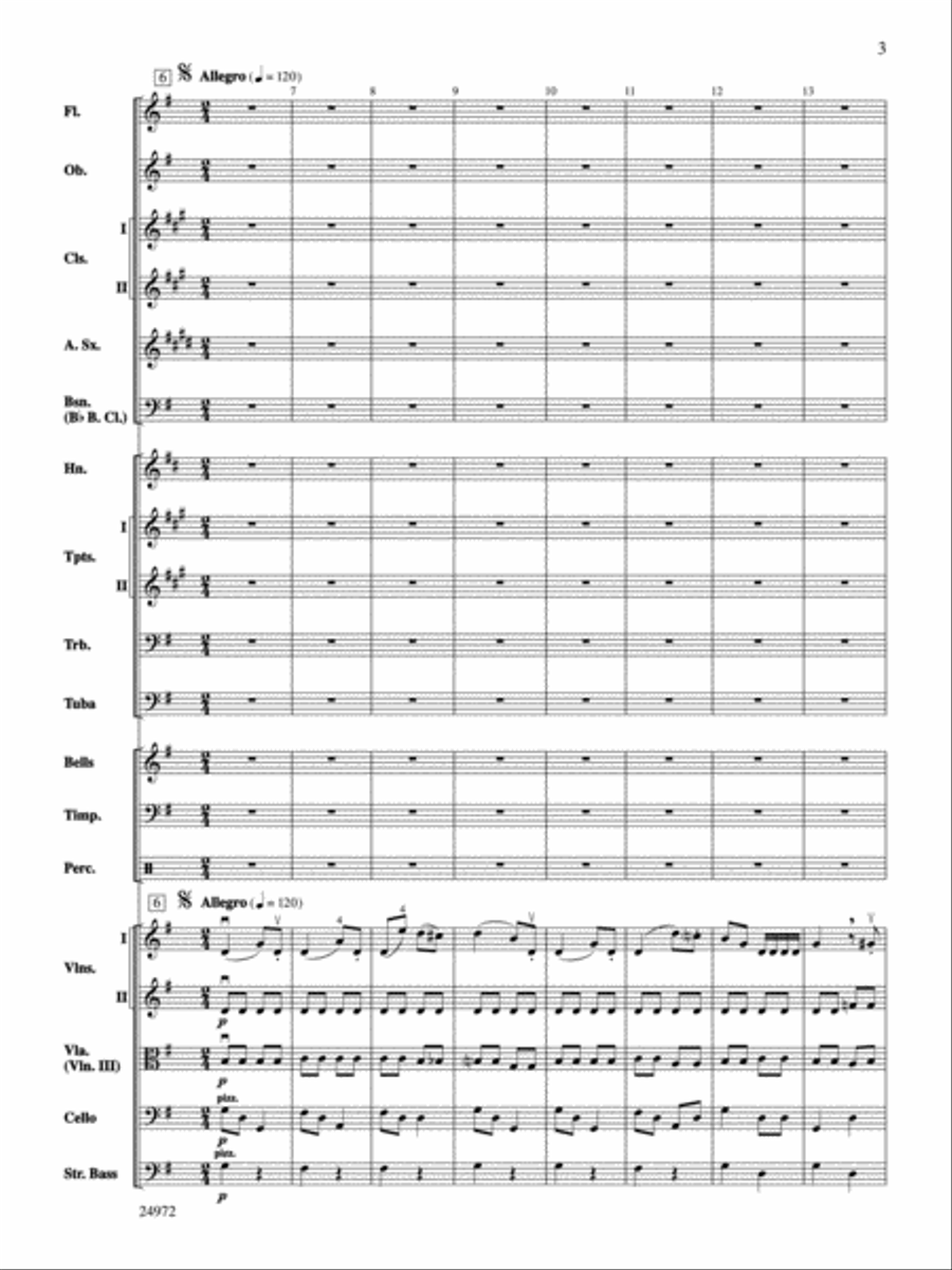 Rosamunde Overture Full Orchestra scores gallery preview page 3