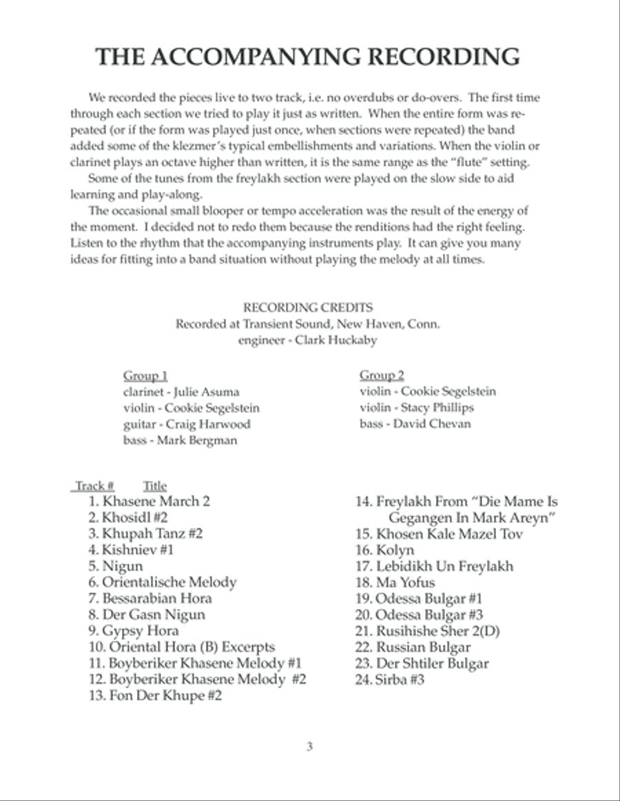 Easy Klezmer Tunes Violin Solo scores gallery preview page 5