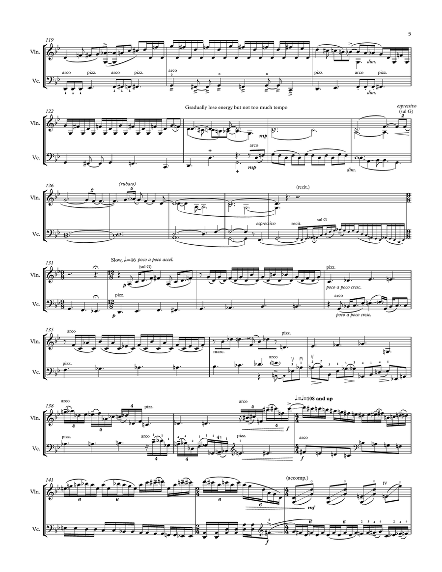 Golden Blues String Duet scores gallery preview page 5