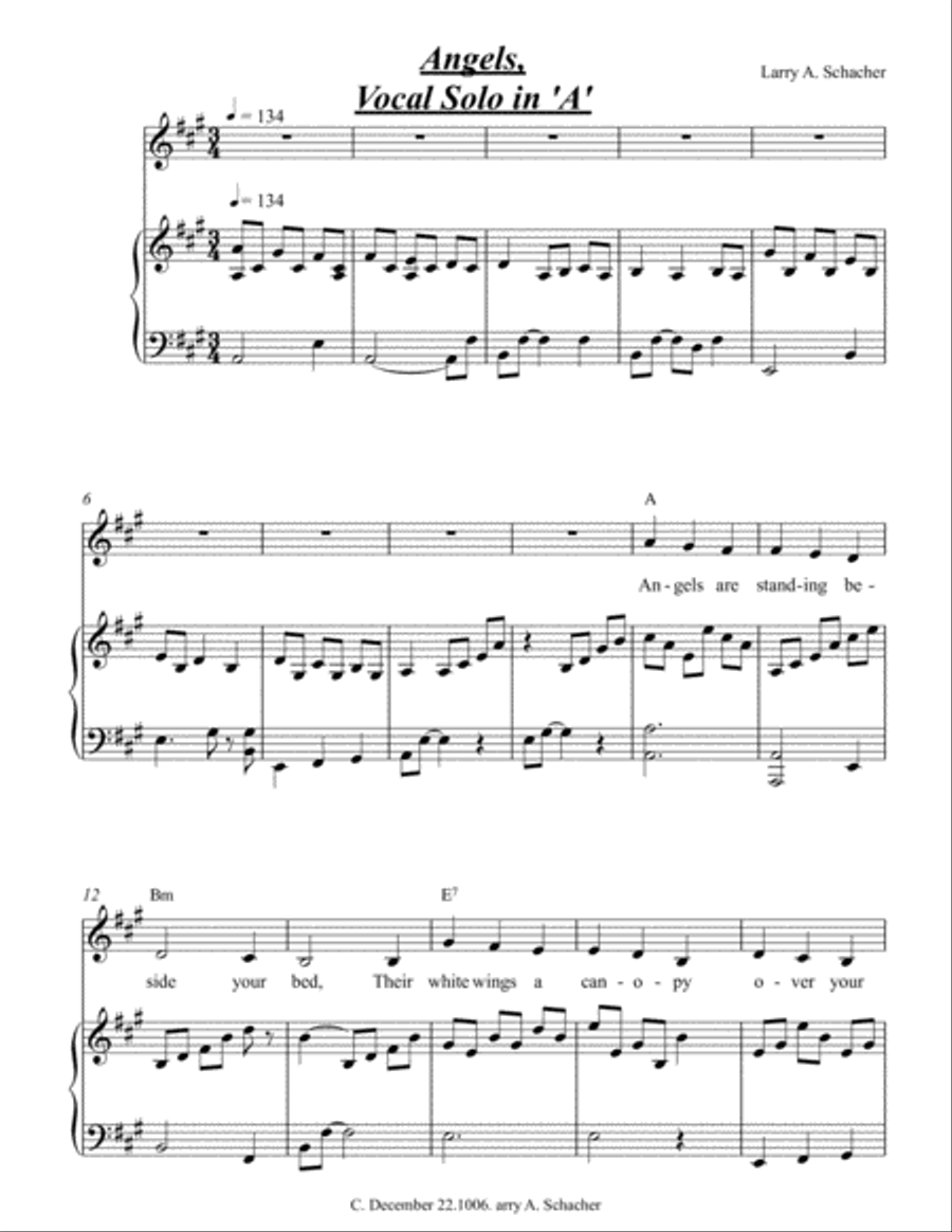 Angels Voice Solo scores gallery preview page 1