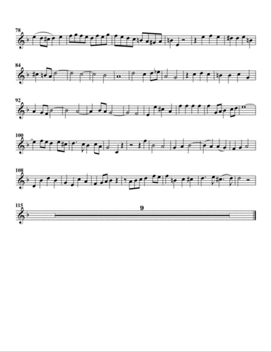 Wenn meine Trübsal als mit Ketten from Cantata BWV 38 (arrangement for 4 recorders) Recorder scores gallery preview page 5