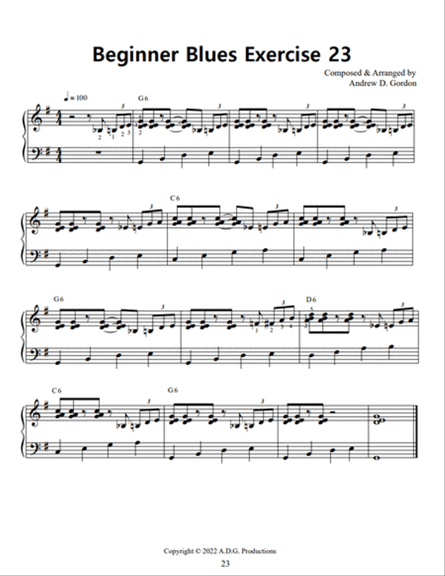 Beginner clearance blues piano