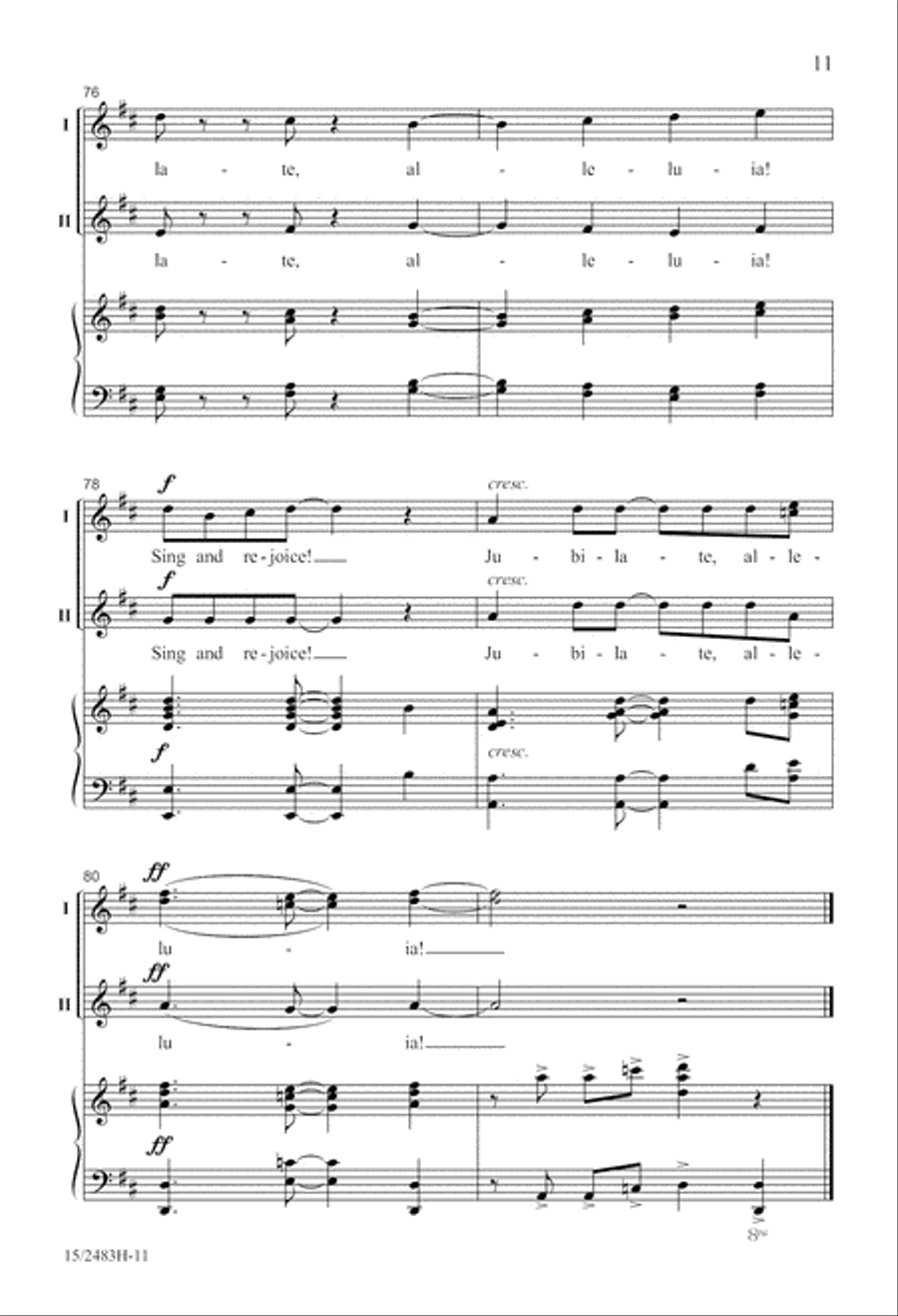 Jubilate, Alleluia! Jubilate, Alleluia! 2-Part scores gallery preview page 12